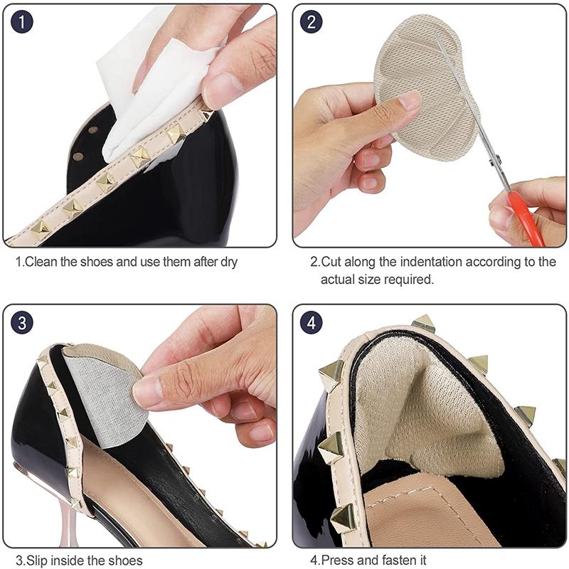 New Self-Adhesive Insoles for Sport Running Shoes Adjust Size Heel Liner Grips Protector Sticker Pain Relief Patch Foot Care Pad