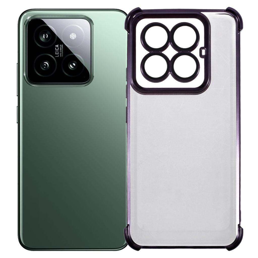For Xiaomi 14 Pro Case Reinforced Corners TPU Clear Back Cover