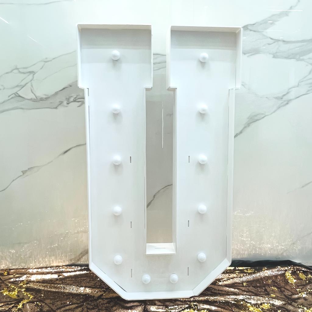 Versatile 1PC 92CM/3FT Marquee Letters with Warm Yellow Glow: Perfect for New Year Parties, Summer Bashes, Retirements & More (Balloon-Friendly!)