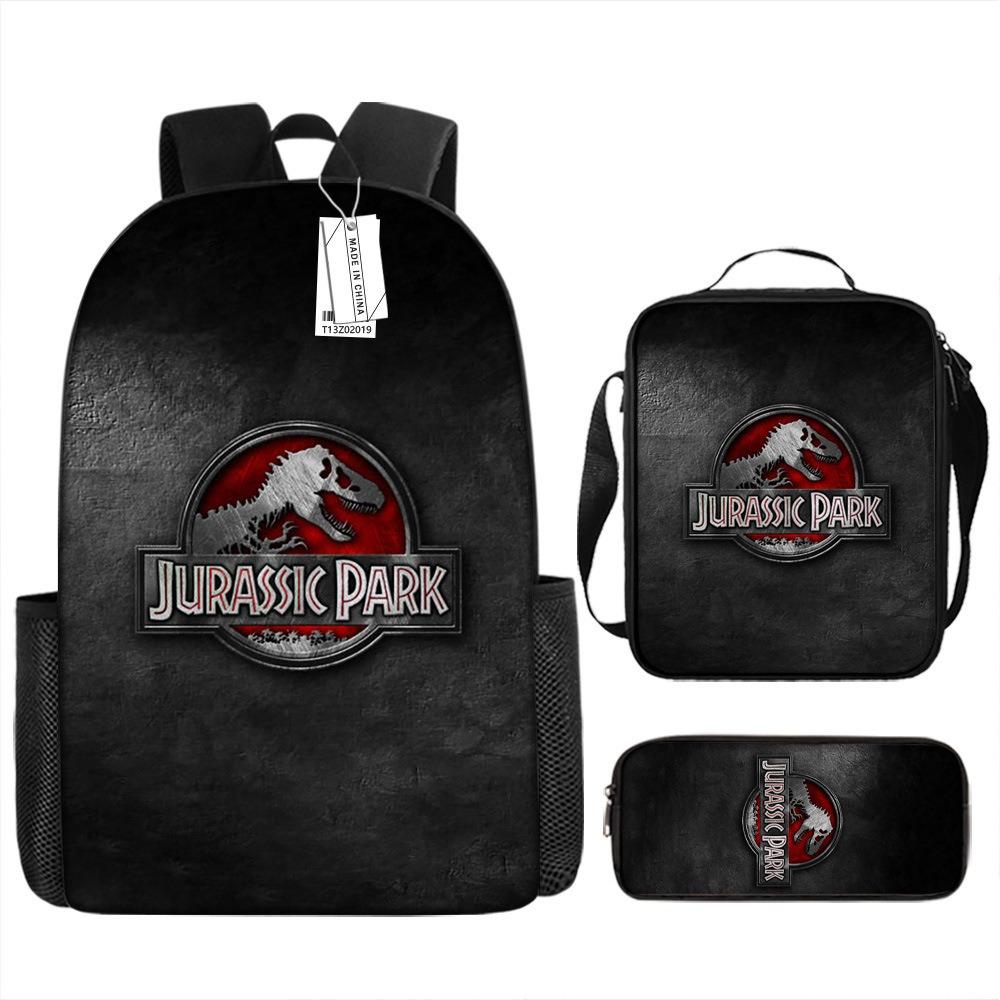 Jurassic Park Trendy Backpack European and American Retro Schoolbag Fourth Grade Bag Dinosaur Backpack
