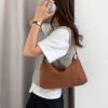 Korean Daily Commuter Pure Color Suede Handbag Casual High-end Single-shoulder Small Square Bag