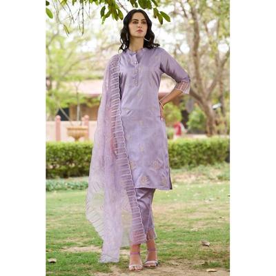 Dámska dizajnérska súprava kurta, nohavice a dupata z hodvábnej zmesi, spoločenské oblečenie, top, tunika, kurti SC-2123