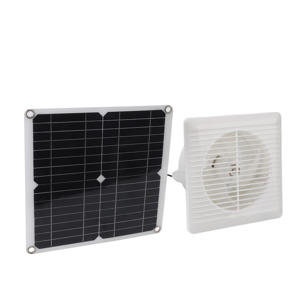 Solar Fan 12W 12V DC Monocrystalline Solar Panel Powered Exhaust Fan for Outdoor Greenhouse