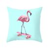 Pillow Print Cartoon Flamingo Grass Mud Horse Cushion Peach Leather Velvet Polyester Pillow Cover