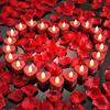 1/6/12/24pcs Heart-Shaped Electronic Candle Lights LED Candles, Heart-Shaped Light Candles Decoration Wedding Decor, Party Decor