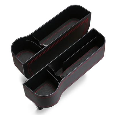 So Side Pocket Car Storage Drink Holder Cup Holder Car Seat Gap Driver and Passenger Seat Set I'm Happy! (PU Leather)