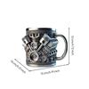 Engine Block Mug Industrial Mechanical for Car Enthusiasts, Mechanics