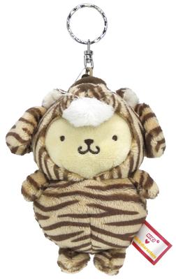 NICI X Sanrio Characters Mascot Key Ring Pompompurin X Tiger