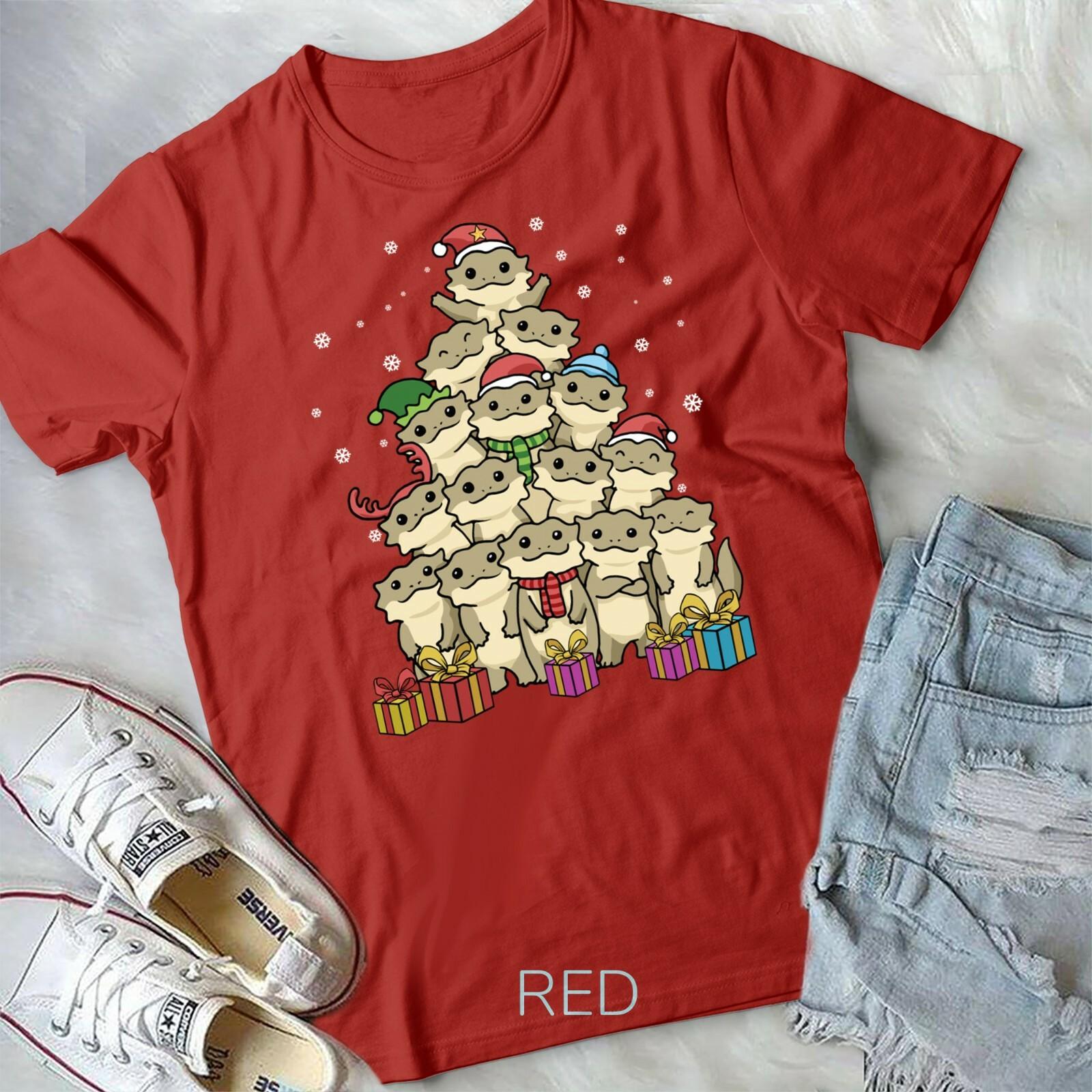 Bearded Dragon Christmas Tree Unisex Youth T-shirt L