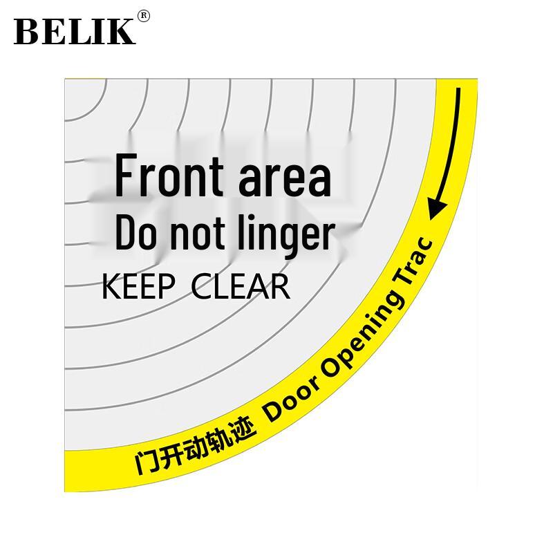 BELIK Safety Warning Floor Decal 40x40 cm