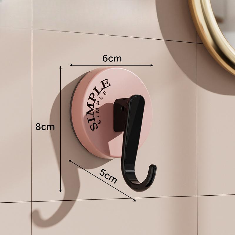 

Ретро присоска крючок Не требует сверления Прочный и бесшовный крючок для одежды Липкий крючок для задней стороны входной двери розовый