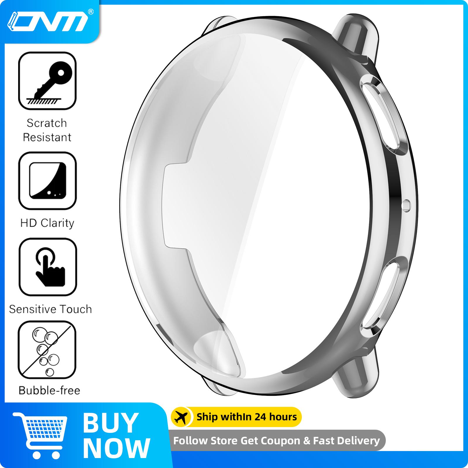 

Case for Amazfit Active 2 Screen Protector Case Soft TPU All-Around Protective Bumper Cover Shell for Active2 Accessories for Amazfit Active 2 срібний