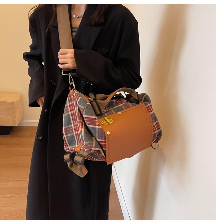 Rucsac Retro de Damă cu Capacitate Mare, Geantă de Mână pentru Timp Liber și Călătorii