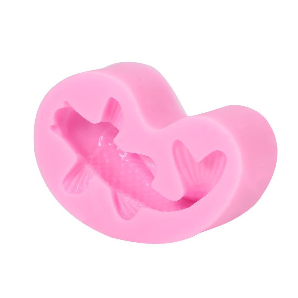 3D Fish Shape Silicone Fondant Mold Cake Decorating Tool Chocolate Sugarcraft Chocolate Mould