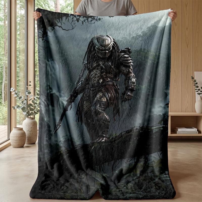 Soft Flannel Blanket Lightweight Cozy Bedroom Living Room CoverPredator
