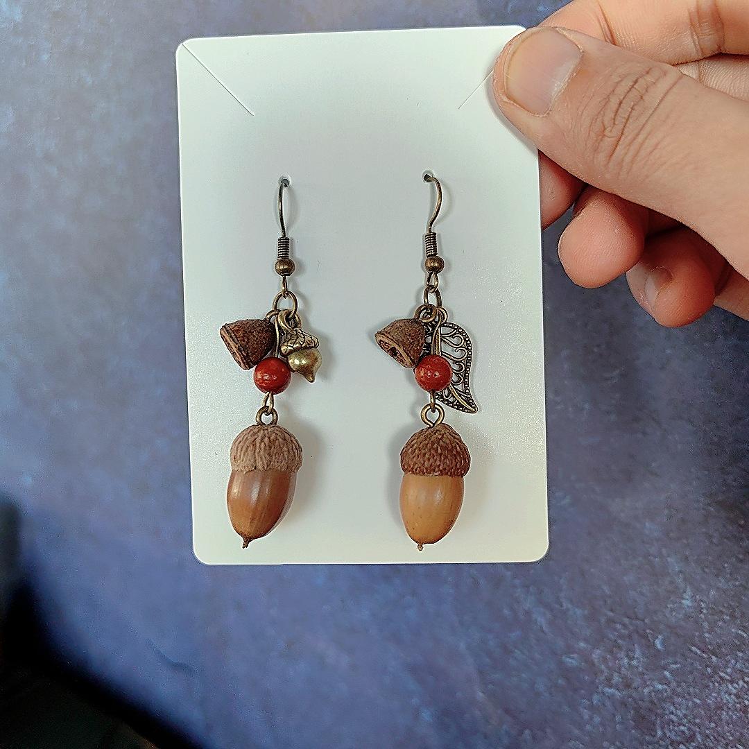 

Юньнаньские серьги ручной работы в стиле Мори с травами и фруктами – Этнические, креативные, забавные украшения для женщин