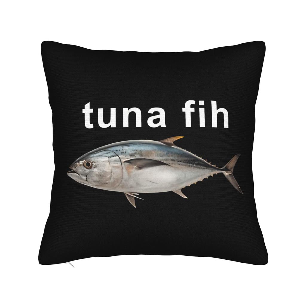 Fih Shoes Fish Funny Misspelled Fish Meme Fih Calling Humor Square Pillow Covers Room Cushion Cover Creative Decor Pillowcase