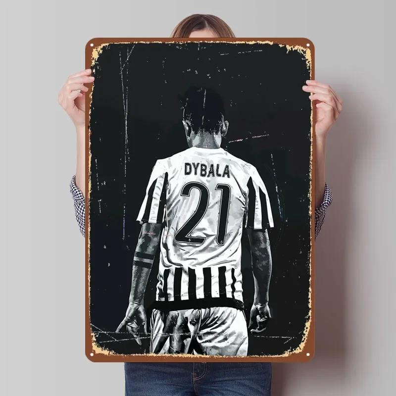 

Paulo Dybala Football Player Metal Poster Vintage Interior Decoration Customized Metal Tin Signs for Wall Art Decoration Retro 7.9x11.8In(20x30cm)