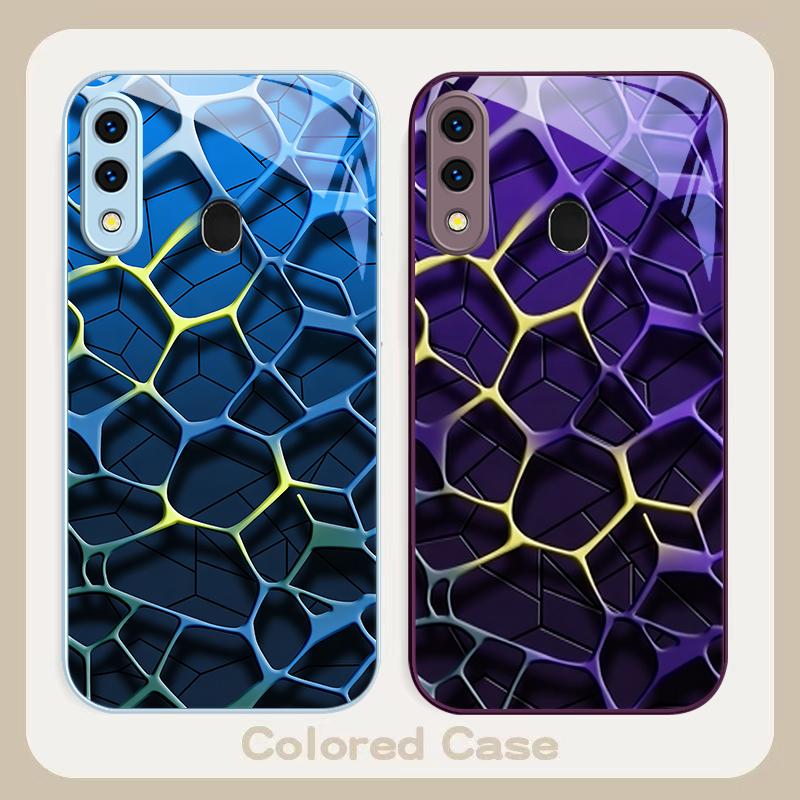 Abstrakte geometrische Kunst Für Samsung A20 30 22 23 24 25 26 31 32 A33 34 35 42 50 51 52 53 54 55 56 70 71 72 73 Glas-Handyhülle