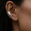 Minimalist Irregular Smooth Ear Clip for Women Wide C Shape Geometry Charm No Ear Hole Clip Earrings Punk Metal Jewelry Gifts