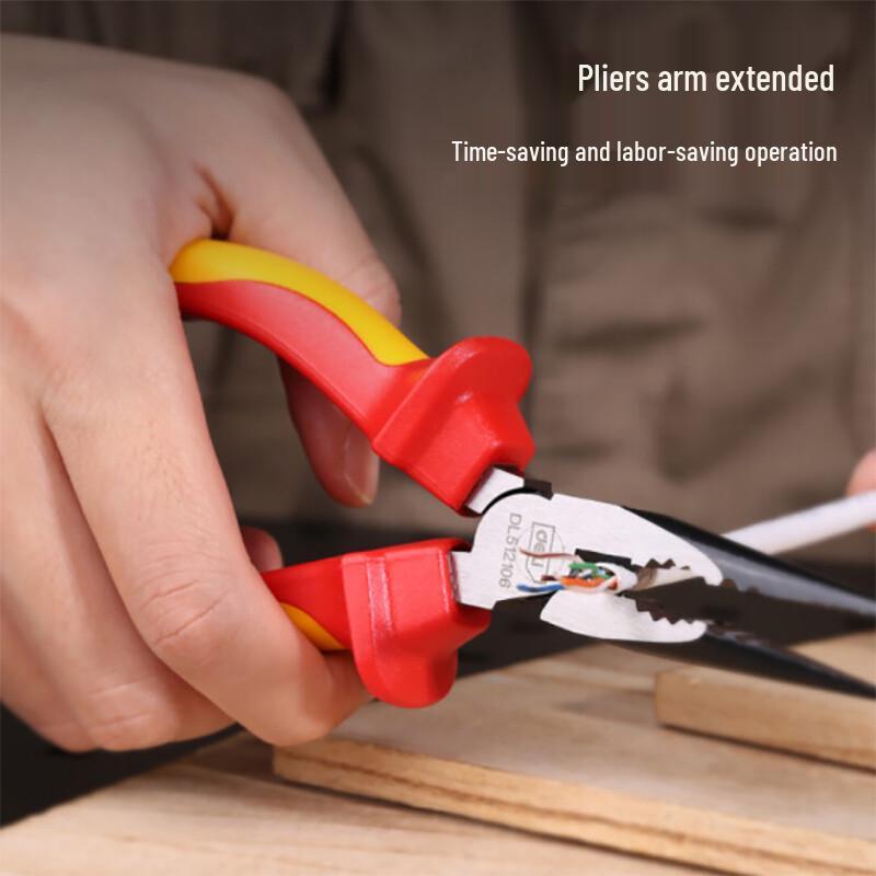 Deli 8-inch Insulated Long Nose Pliers DL512108