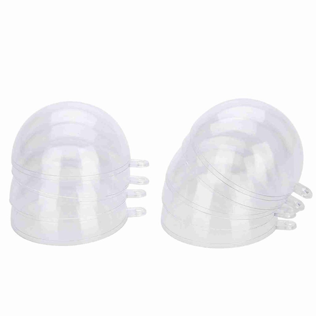 20Pcs Fillable Clear Plastic Ball Wedding Christmas Decoration Ornaments (8cm)