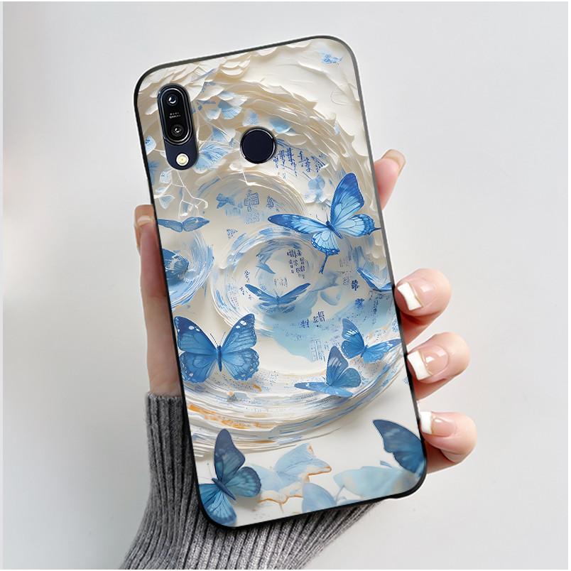 Für Asus Zenfone Max ZB555KL Max Pro ZB601KL ZB602K Hülle Niedliche Cartoon-Druck Schutzhülle Weiches Silikon Schwarzes Handygehäuse
