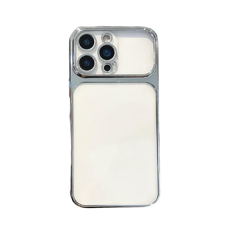 Luxury Electroplated Frame Clear Phone Case for realme Note 80 70 60x 60 50 4G Shockproof Cover