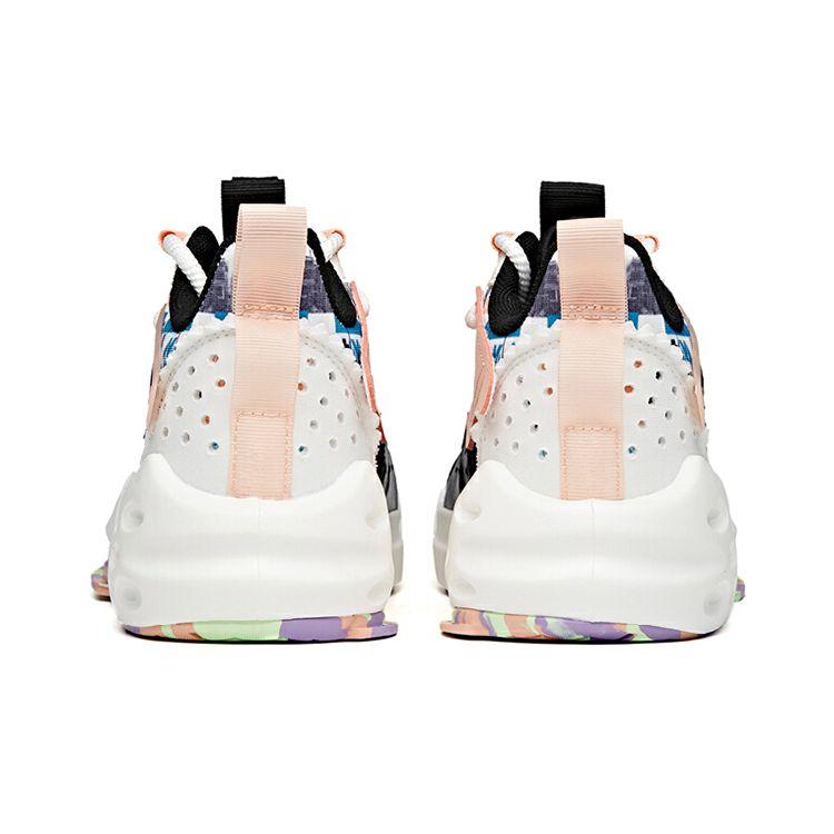 Anta Badass Mesh Casual Mid-Top Sneakers Women sneakers Black Pink White 122128084-5