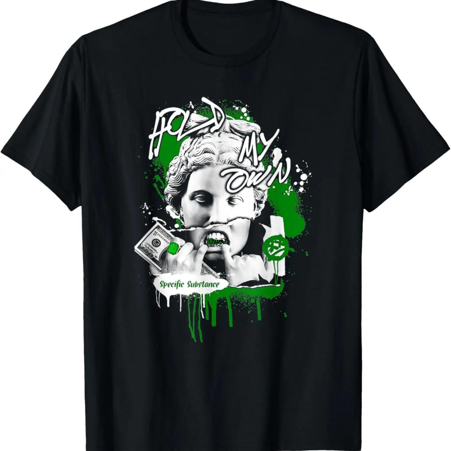 

Hold My Own Graphic Match 3 Pine Green Sneaker T-Shirt XXXXXL чёрный