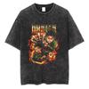 Hot Sale Anime HUNTER×HUNTER Vintage Washed T-shirt Men Women Casual Retro Loose Cotton T-shirt Harajuku Hip Hop Punk T-shirt