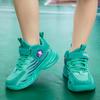 Boys' sports shoes fly mesh breathable lace-up lightweight soft sole comfortable wear-resistant basketball shoes for men