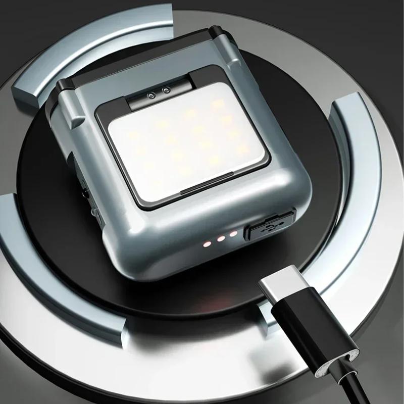 Ultra Bright Mini Rechargeable Head Lamp LED Clip On Cap Light Waterproof Sensor Hat Light Flashlight Headlamp for Fishing Camp