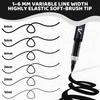 Weiß & Schwarz Acrylfarbe Stifte Sets 8er Pack Farbe Stifte Marker Pinselspitze & Direkter Tintenfluss Geeignet für Steinmalerei DIY Basteln
