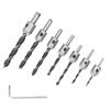 7-teiliges Senkbohrer-Set Holzbearbeitung Schnellarbeitsstahl Senkerbohrer für Zimmerei