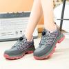 Rotary Buckle Women Work Sneakers Protective Shoes Lightweight Safety Shoes Puncture-proof Anti-smash Steel Toe Shoes Work Boots