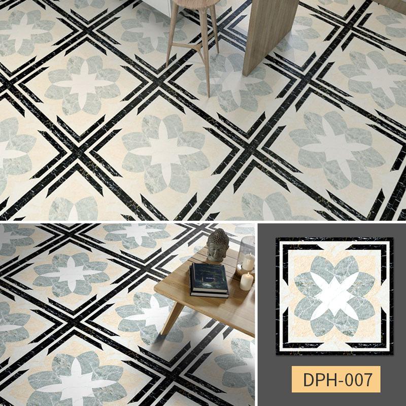 

5 шт., мозаичная напольная плитка, наклейка, толстая кухонная гардеробная, ванная комната, домашний декор, самоклеящаяся кристаллическая твердая пленка, художественные наклейки на стены 40*40cmX5pcs