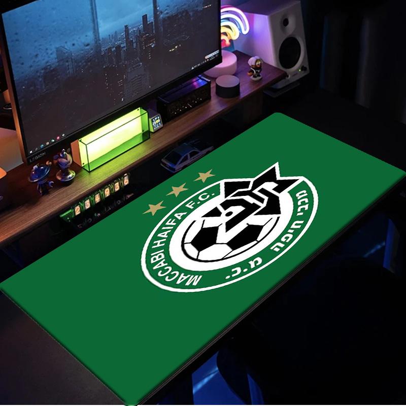 Maccabi Haifa Fc Crest mouse pad, rubber base, esports desk mat, mouse pad for gamers and office use, gaming desk , easy to clean mat