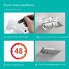 Soap Dish Soap Dish Soap Tray Soap Holder Wall-mounted Non-perforated Drain Soap Box Shelf for Holding Soap