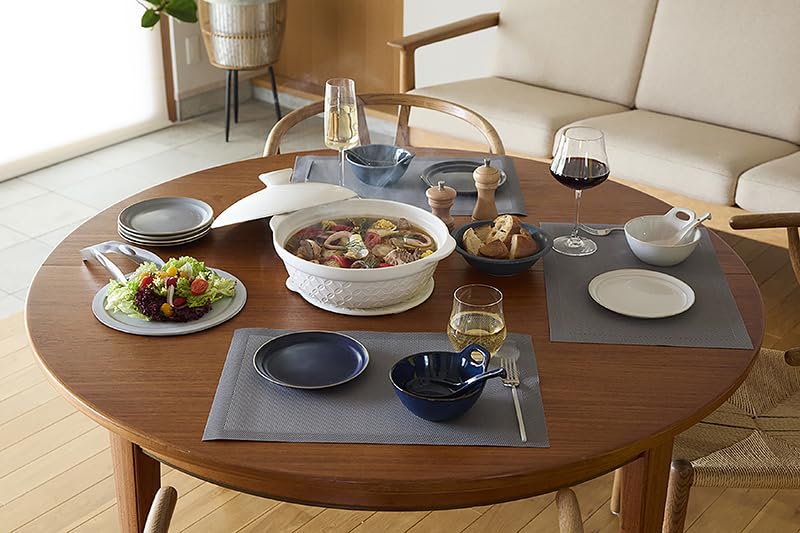 TAMAKI Common Earthenware Size Hard Direct-Fire Pot, 6.5, White, 23x20x11.2cm (H), Porcelain, T-974810