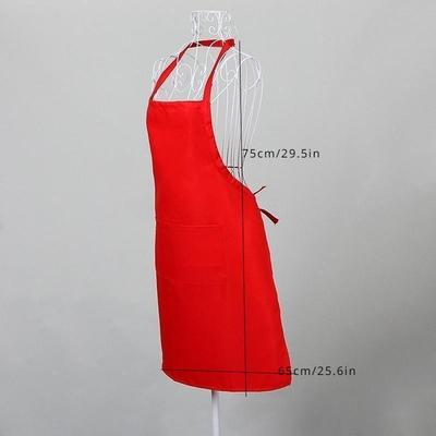1PC Apron with Pockets Thicken Cotton Polyester Blend Cooking Kitchen Restaurant