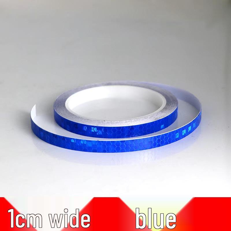 1cm Reflective Sticker for Bicycles, Cars, & Helmets - Luminous Warning Strip