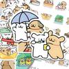 216 Line Dog Stickers: Cute Cartoon Decor for Notebooks