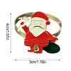 Anti-Rust Alloy Christmas Napkin Rings Holiday Table Decor