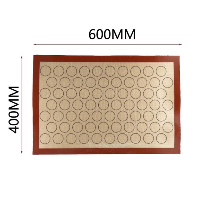 60X40cm Home Non Stick Silicone Glass Fiber Mat Baking Oven Pastry Macaron Cake Cookie Sheet Kitchen