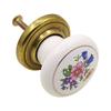 Round Door Knobs Handmade Ceramic Vintage Look Small Furniture Handles For Bedside Tables Bookcase