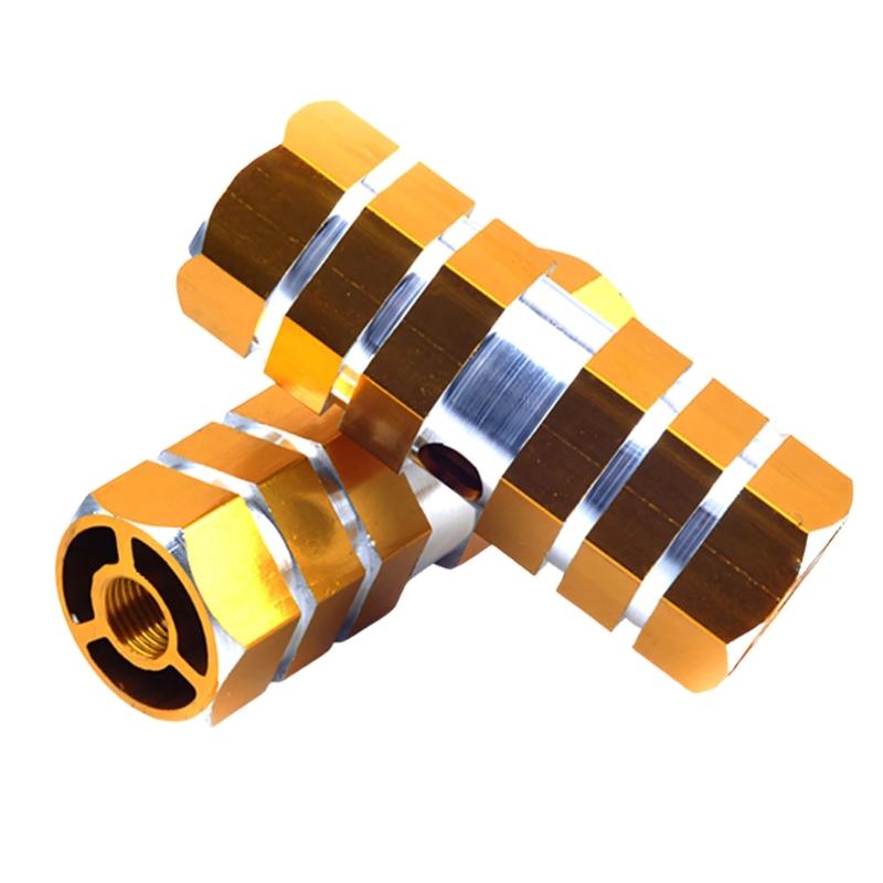 Lightweight Aluminum Bike Pedals Foot Pegs For Mountain And Road Bikes With Anti Slip Surfaces And Easy Installation 2pcs