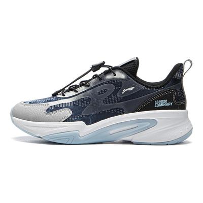 Li Ning Kids Fashion Versatile Trendy Low-Top Casual Shoes Kids Sneaker Dark-Gray YKCU110-5