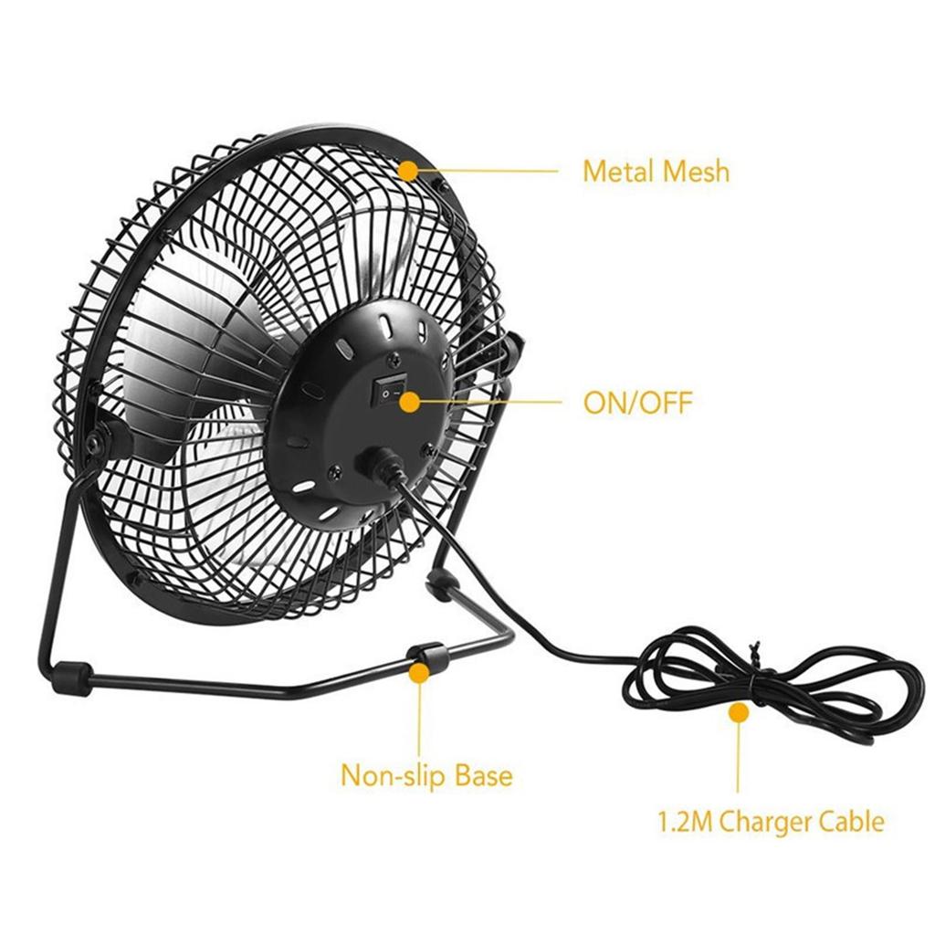 Portable Solar Extractor Greenhouse Fan for Outdoor Camping, RV, 4In
