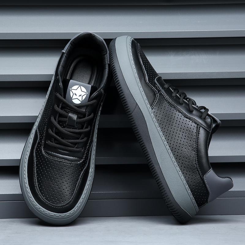 FashionBreathable Men's Casual Sneakers Soft Fashion Lace-up Shoes Comfort Sports Vulcanized Shoes All-match Male Skateboard Footwear